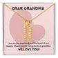 Matriarch Of The Family, To Grandma Gift, Custom Multi Grandchildren Name Necklace