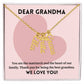 Matriarch Of The Family, To Grandma Gift, Custom Multi Grandchildren Name Necklace