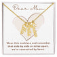 We're Connected By Heart, Mom Gift Custom Multi Children Name Necklace