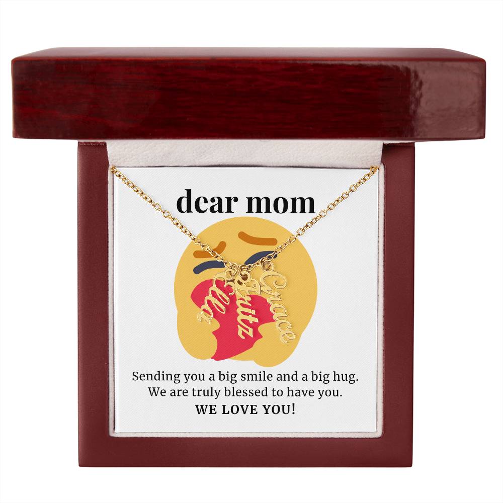 To Mom Gift, We Are Truly Blessed Custom Multi Children Name Necklace