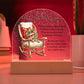 Remembrance Gift Missing Loved One, Christmas in Heaven, Condolence Memorial Acrylic LED Plaque