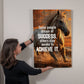 Horse Art Some People Dream of Success Positive Motivation Room Decor Vertical High Gloss Metal Art Print