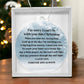 Memorial Gift Condolence Acrylic Ornament, I'm Sorry I Can't Be With You This Christmas Poem
