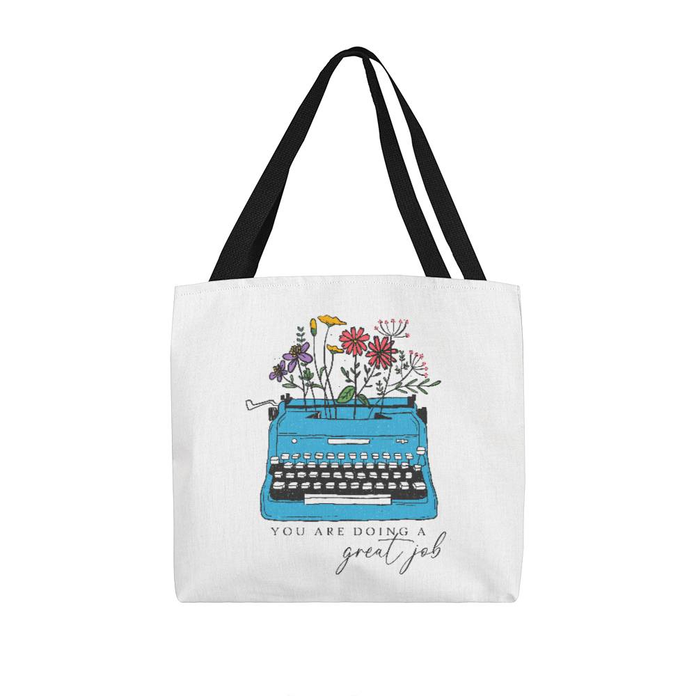 You're Doing a Great Job Spring Wildflower Square Classic Tote Bag