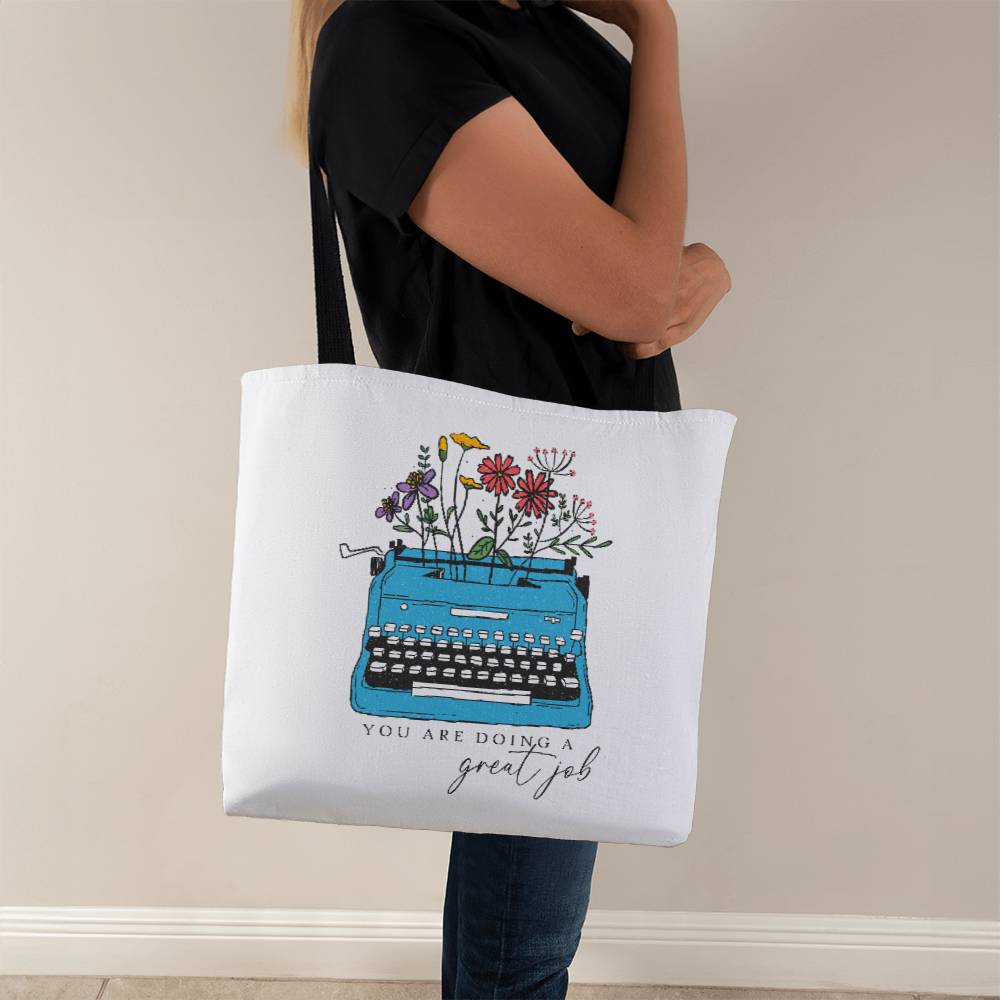 You're Doing a Great Job Spring Wildflower Square Classic Tote Bag