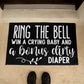 Ring The Bell, Win A Crying Baby Indoor Outdoor Welcome Door Mat
