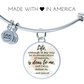 I Will Defend It, Mary Shelley Quote, Engravable Charm Bangle