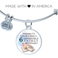 Sometimes I’ve Believed as Many as Six Impossible Things, Alice in Wonderland, Engravable Charm Bangle