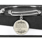 A Dream Within a Dream, Edgar Allan Poe Quote, Elegant Engravable Charm Bangle