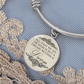 A Dream Within a Dream, Edgar Allan Poe Quote, Elegant Engravable Charm Bangle