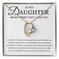 Never Forget That I Love You, Dad or Mom to Daughter Gift, Forever Love Necklace