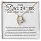 No Rain No Flowers, Dad or Mom to Daughter Gift, Forever Love Necklace