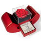 To My Soulmate Gift, Once Upon a Time, Forever Love Necklace with Red Heart Rose Box
