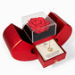 To My Mom Gift, A Rose For Your Warmth Message, Love Know Necklace in Red Heart Rose Box