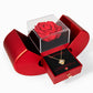 Romantic Gift For Girlfriend, A Rose For Your Beauty, Love Knot Necklace with Red Heart Rose Box