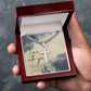 I Am With You, Genesis 28:15, Men Cuban Chain Cross Necklace