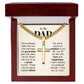 To My Dad Gift, You've Always Been The One, Cuban Chain Cross Necklace