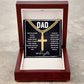 To My Dad Gift, I Love You So Much, Men Cuban Chain Cross Necklace
