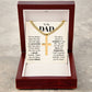 To My Dad Gift, You've Always Been The One, Cuban Chain Cross Necklace