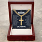 To My Husband Gift, When We Get to the End, Cuban Chain Cross Necklace