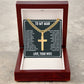 To My Man Gift, I Love You with Every Ounce, Cuban Chain Cross Necklace