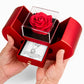 To My Wife Gift, Once in a Lifetime, Forever Love Necklace with Red Heart Rose Box