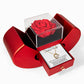 To My Future Wife Gift, For Fiancee Forever Love Necklace with Red Heart Rose Box