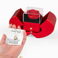 To My Future Wife Gift, For Fiancee Forever Love Necklace with Red Heart Rose Box
