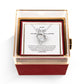 To My Wife Gift, Once in a Lifetime, Forever Love Necklace with Rotating Rose Box