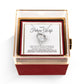 To My Future Wife Gift or Fiancee,  Forever Love Necklace with Rotating Rose Box