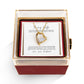 If I Did Anything Right It Was Loving You, Husband to Wife Forever Love Necklace with Rotating Rose Box