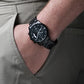 You Make Me So Proud From Wife to Husband Engraved Design Black Chronograph Watch For Men