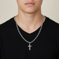 To my Amazing Son, Guided by God's Plan, Cross Pendant with Cuban Link Chain Necklace
