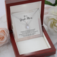 You Are Our World For a Great Mom Cubic Zirconia Pendant Necklace