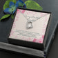To My Beautiful Daughter Open Heart Necklace