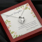 From Father to Daughter Open Heart Necklace