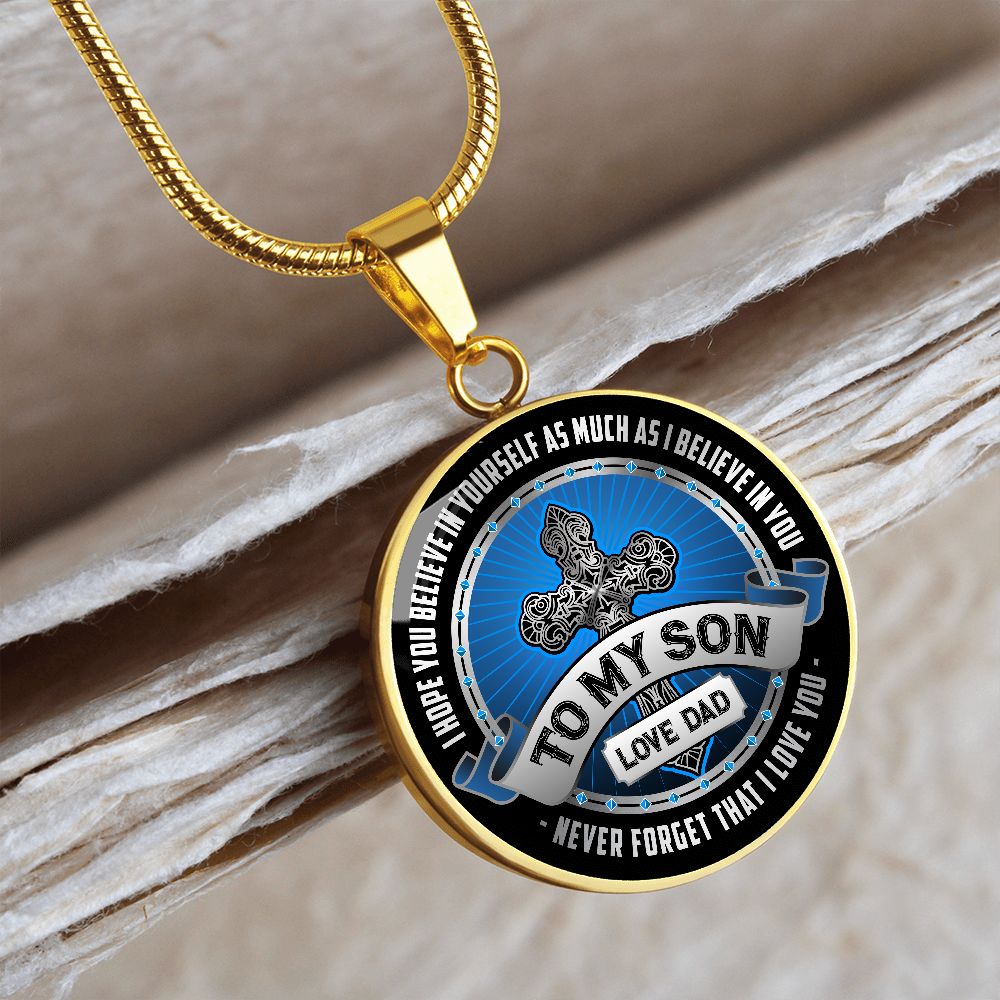 Son Pendant Necklace – To My Son Dog Tag Necklace Im Always Here For You  Gift From Mom DV40 – HomeWix