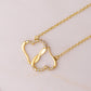 To My Beautiful Wife 10K Gold Connected Hearts in Diamonds Happy Anniversary Necklace For Her