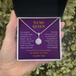 To My Queen Happy Anniversary Eternal Hope Pendant Necklace