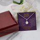 To My Queen Happy Anniversary Eternal Hope Pendant Necklace