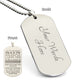 To Son From Mom or Dad Gift, You are my First Success Story, Encouragement Dogtag Engraved Necklace