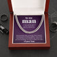To My Man You Are My Happily Ever After For Boyfriend or Husband Gift Link Chain