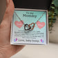 Gift to New Mom From Baby Bump One Heart is Yours the Other is Mine, Cute First Mother's Day, First Pregnancy Necklace