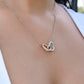 I Believe in You To Daughter From Dad Interlocking Heart Necklace