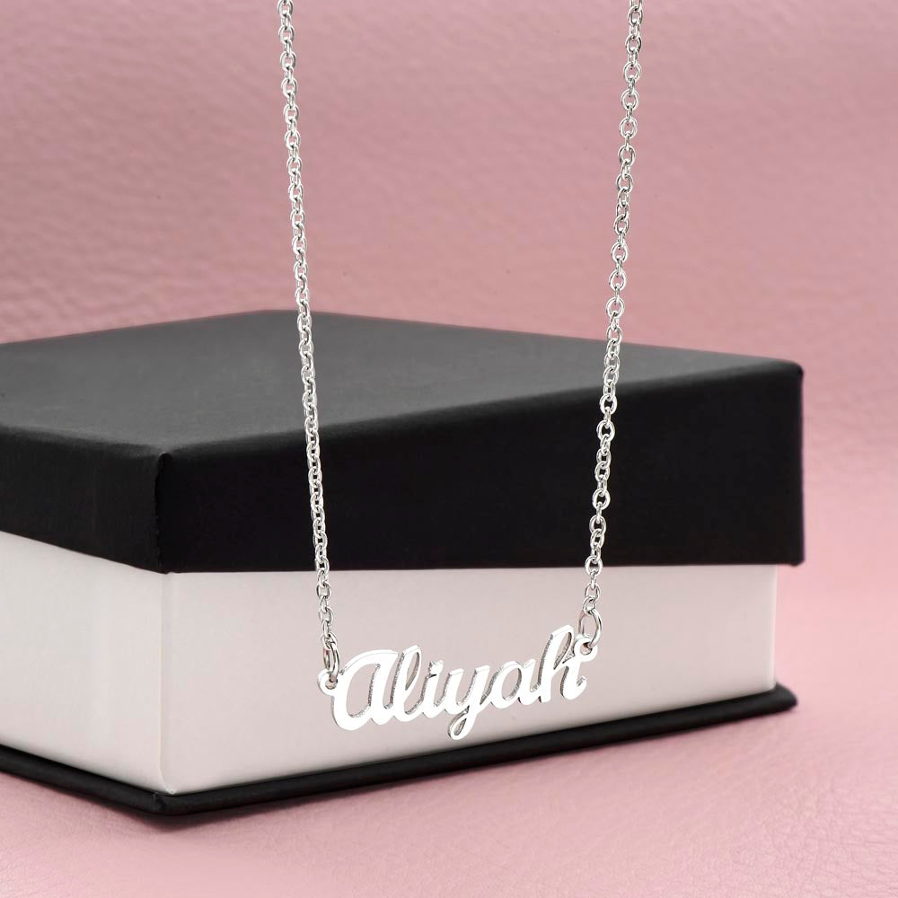 To M Beautiful Girlfriend I Would Love You in a Hundred Lifetimes Custom Name Necklace