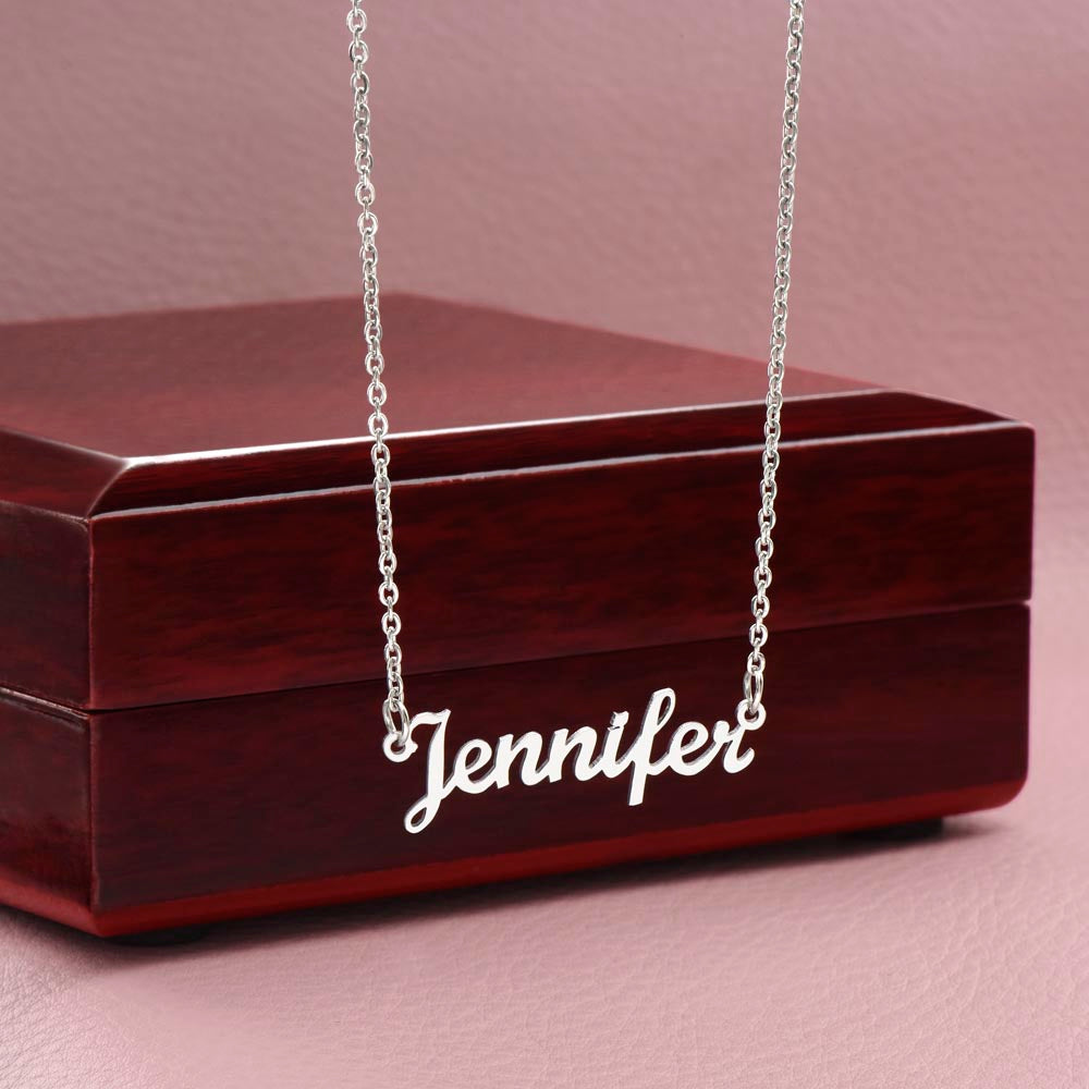 To My Amazing Girlfriend Gift You Complete Me Custom Name Necklace