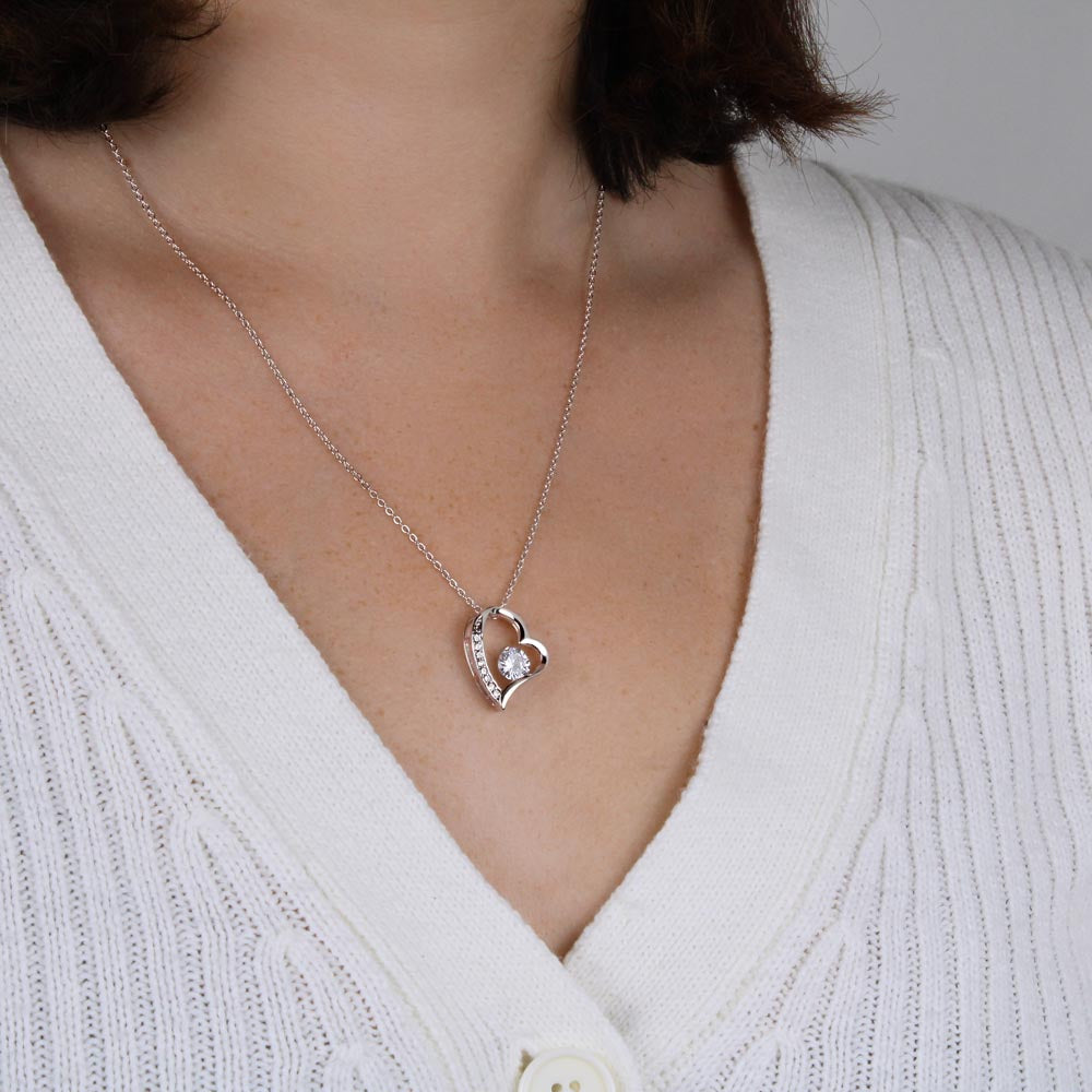 To My Sweetheart, It Was When I Gave my Heart to You Romantic Pendant Necklace