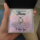 To My Mom Gift Thank You For Guiding Me Forever Love Necklace from Daughter or Son