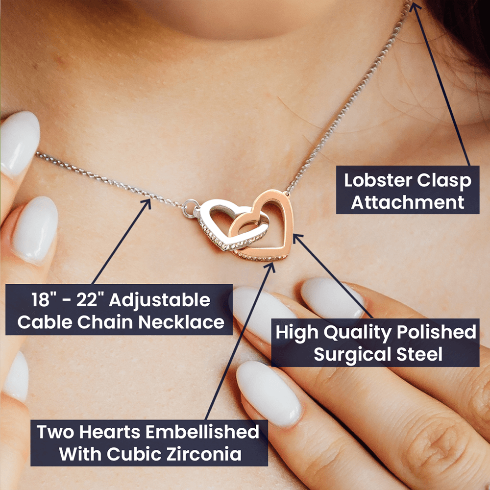 Two Hearts Linked Forever To Marvelous Wife Necklace