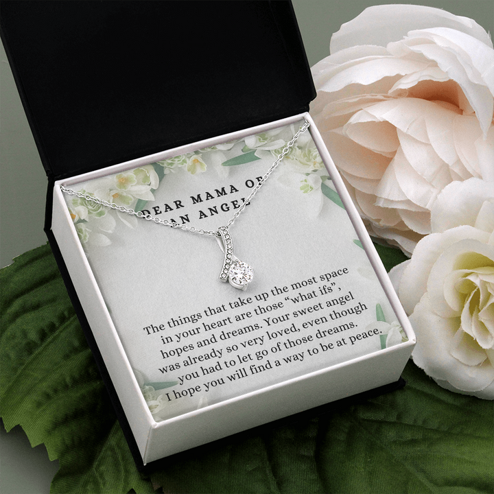 Loss of Pregnancy, Condolences Message Necklace, Healing Jewelry for Grieving Mothers